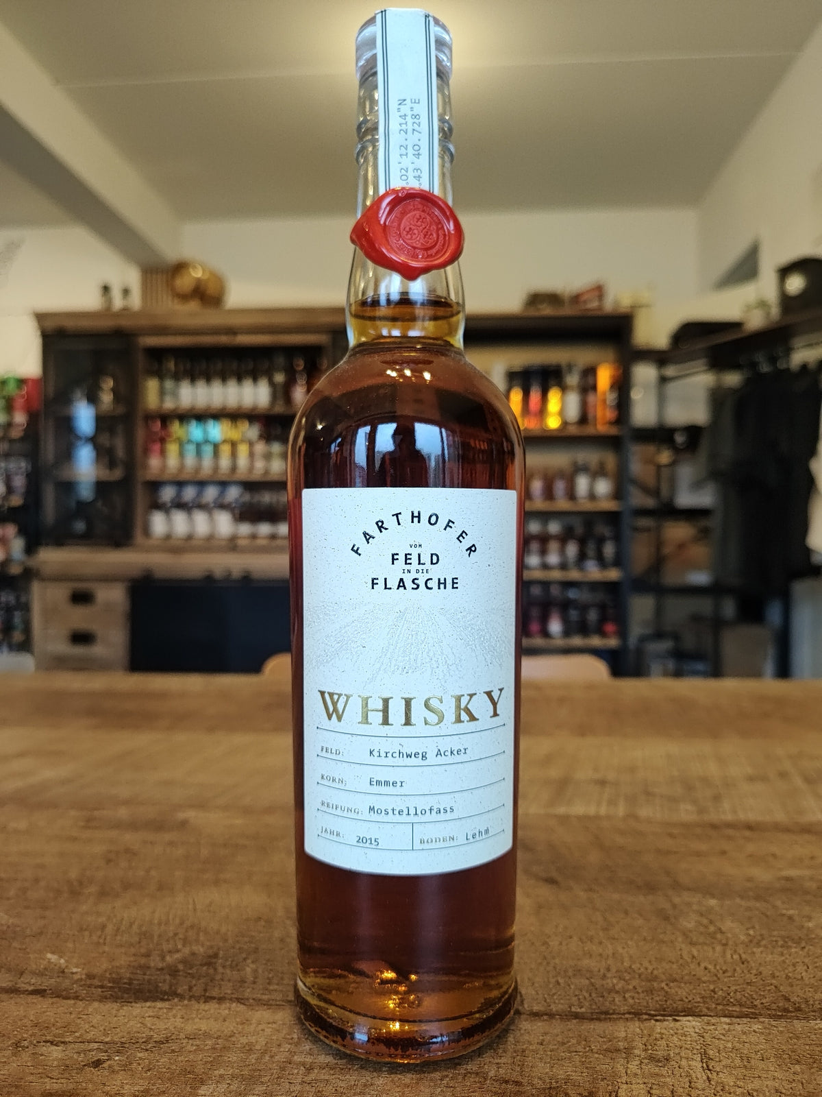 Farthofer Emmer 2015 (Bio) (Austrian single grain, 41.4% ABV)