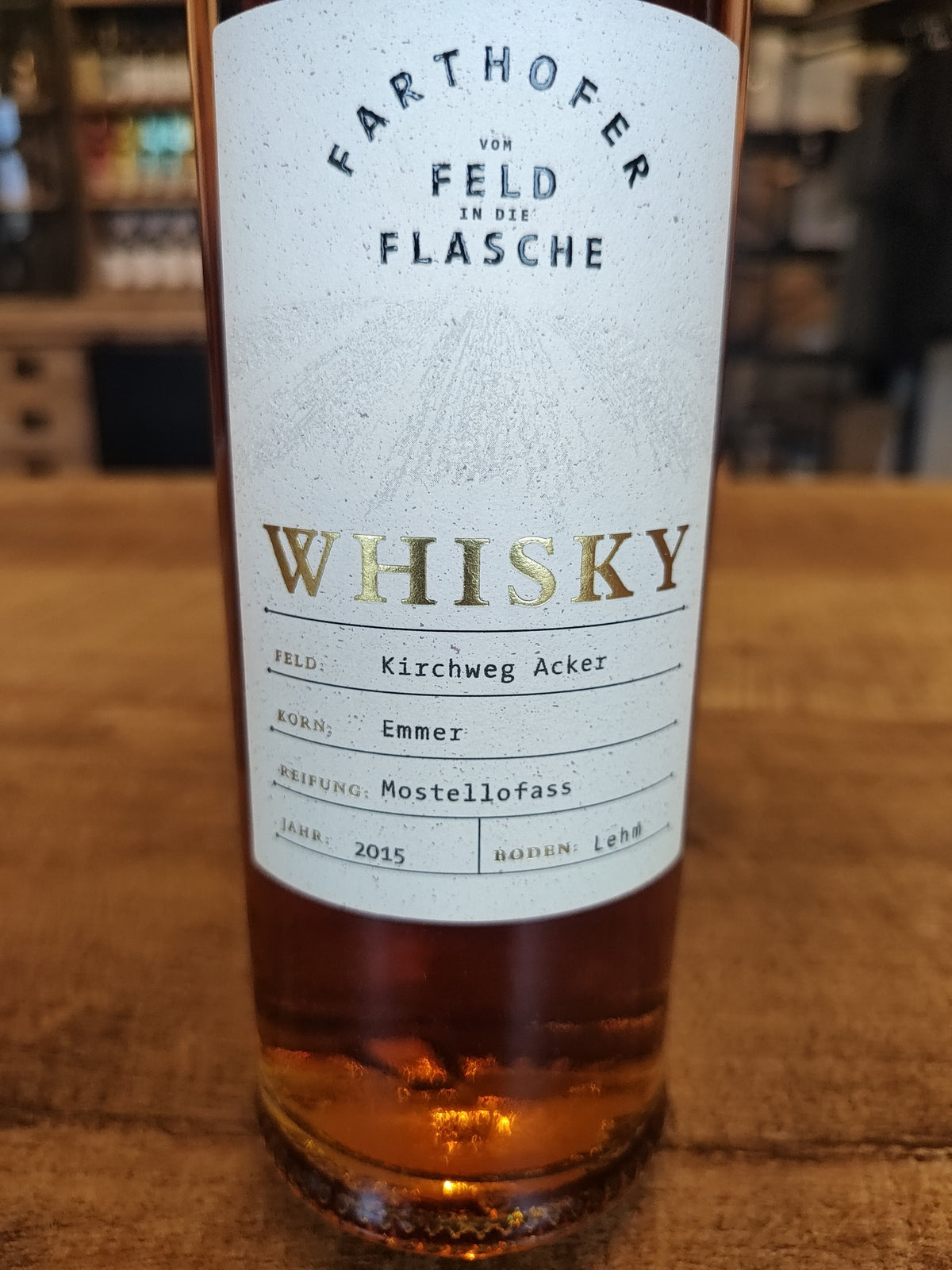 Farthofer Emmer 2015 (Bio) (Austrian single grain, 41.4% ABV)