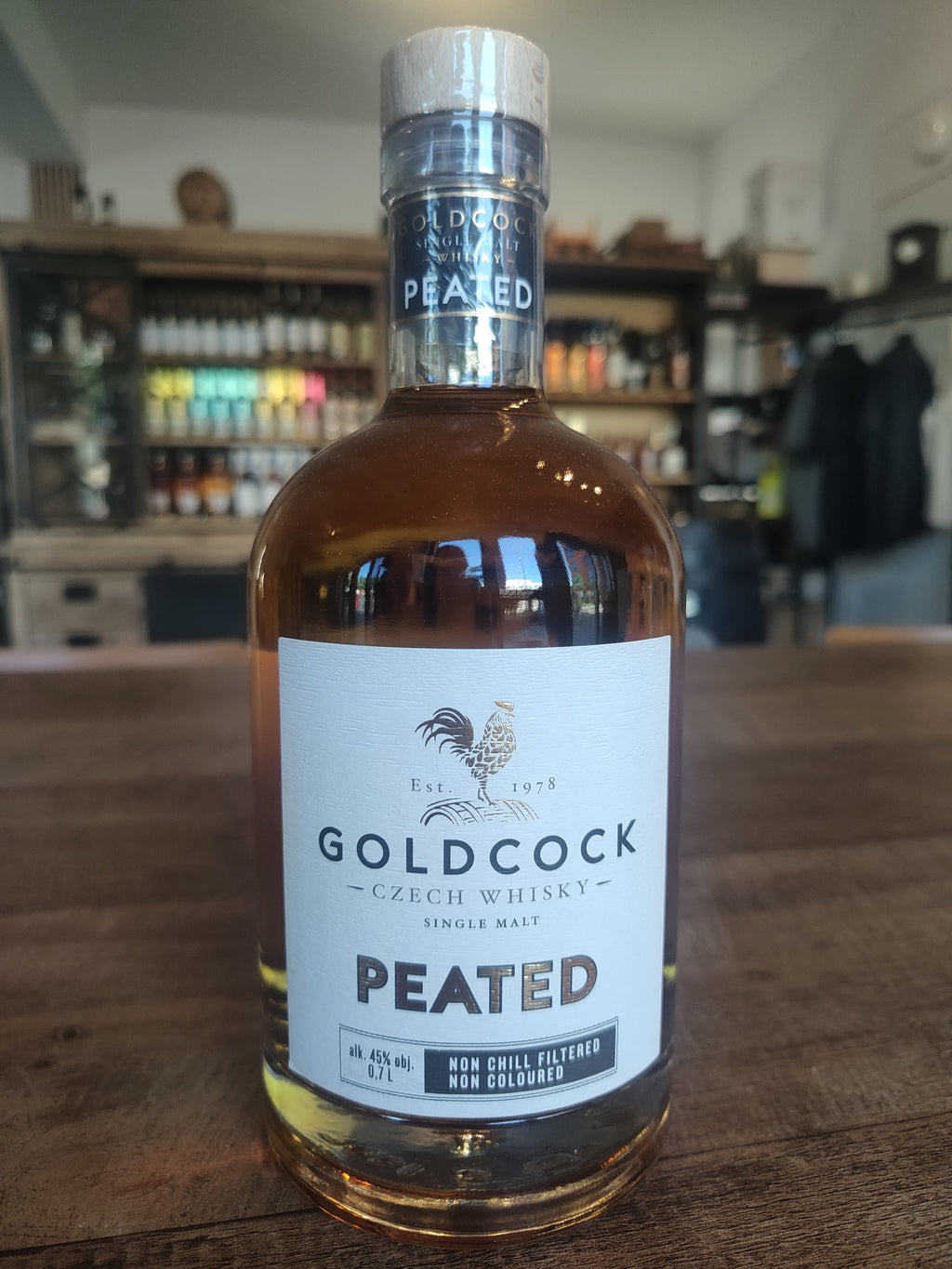 R. Jelínek Gold Cock Peated (Czech single malt, 45%)