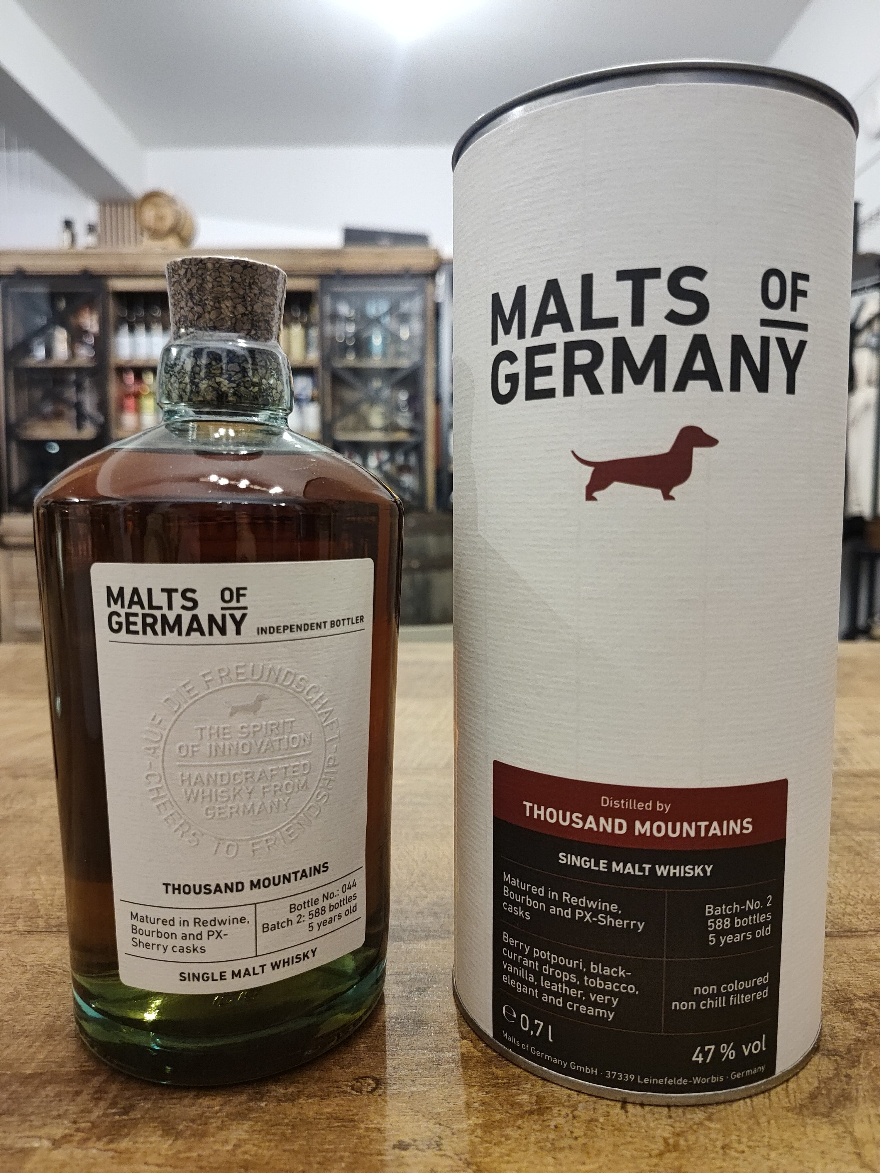 Thousand Mountains Batch 2 - Malts of Germany (German single malt, 47%)
