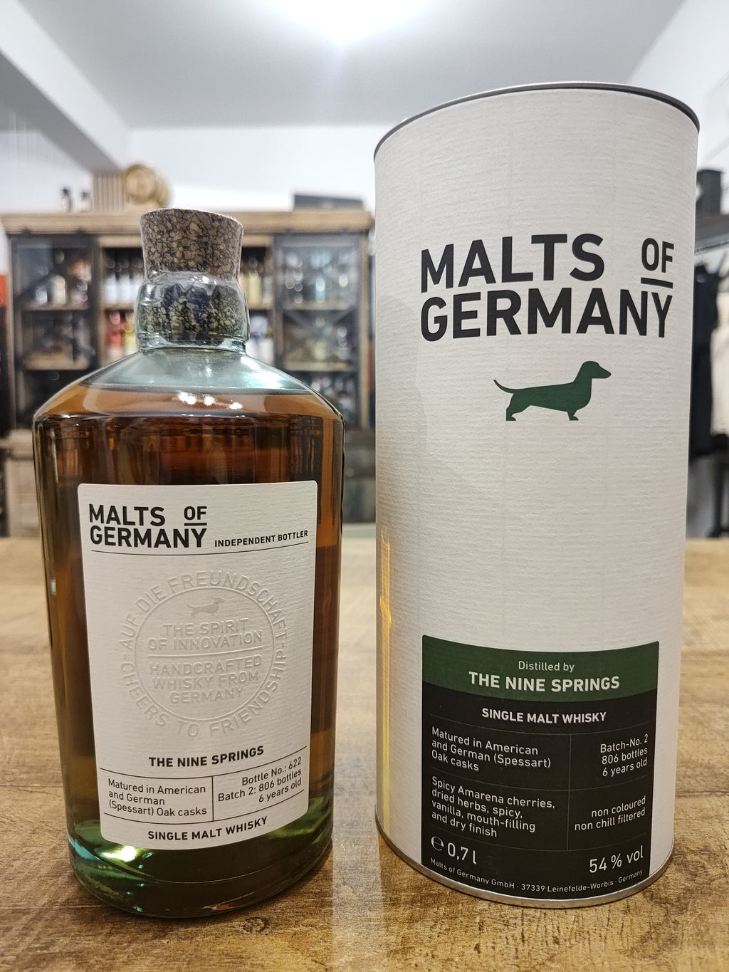 The Nine Springs Batch 2 - Malts of Germany (German single malt, 54%)
