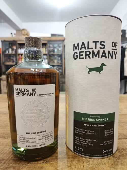 The Nine Springs Batch 2 - Malts of Germany (German single malt, 54%)