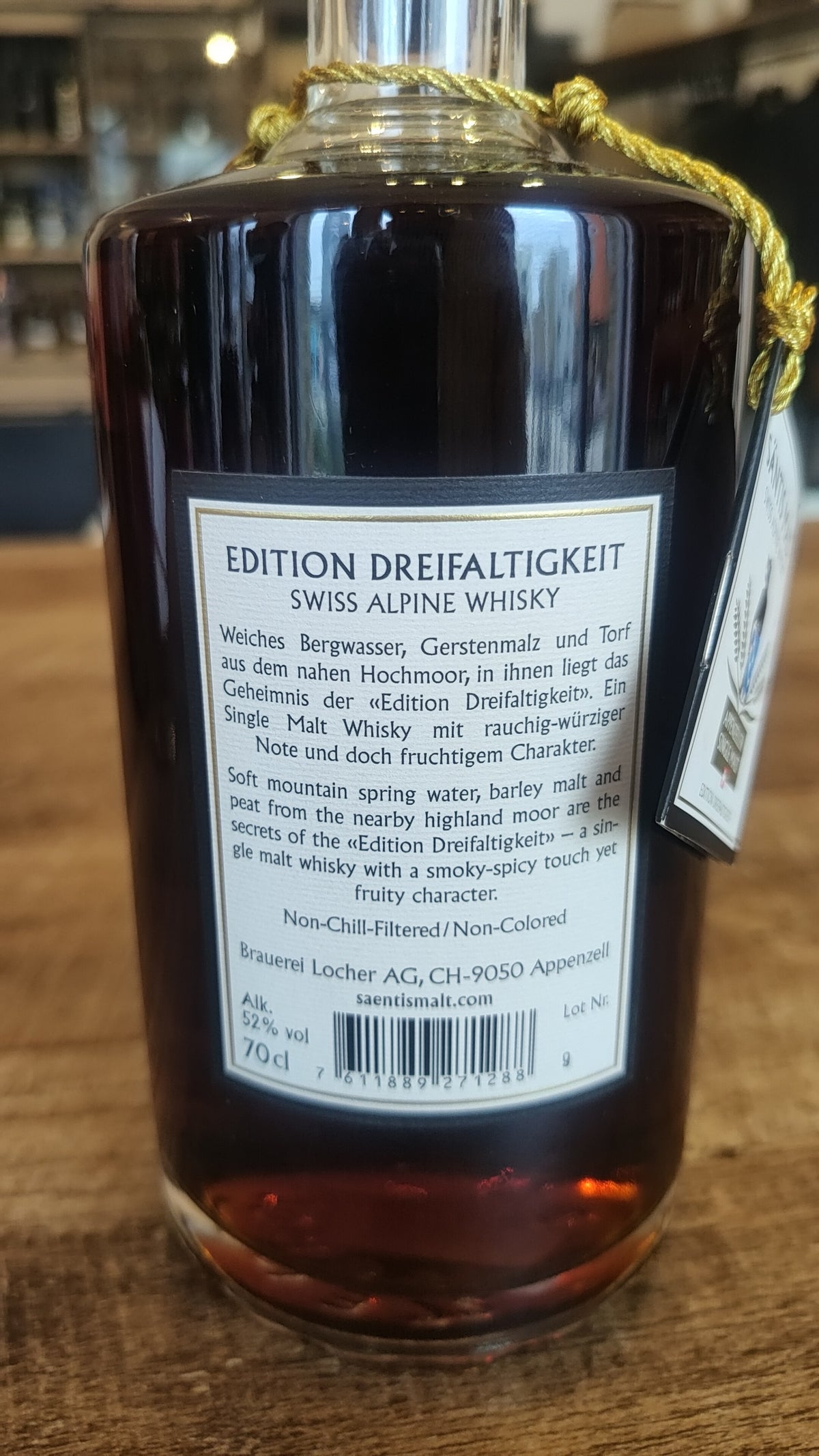 Säntis Dreifaltigkeit (Swiss Single Malt, 52% ABV)